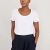 Seasalt Cornwall White Short Sleeve Siren Song Top