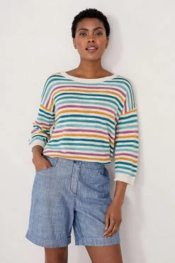 Seasalt Cornwall Natural Striped Knavock Jumper