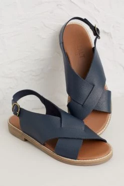 Seasalt Cornwall Blue Cross-Strap Leather Kite Flying Sandals -Cheap Seasalt Store unnamed file 598 scaled