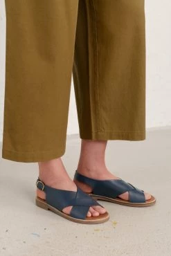 Seasalt Cornwall Blue Cross-Strap Leather Kite Flying Sandals -Cheap Seasalt Store unnamed file 602 scaled