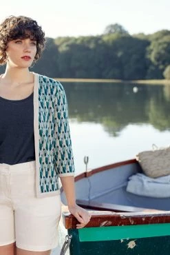 Seasalt Cornwall Green Three Quarter Sleeve Bosporthennis Cardigan -Cheap Seasalt Store unnamed file 608 scaled