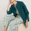Seasalt Cornwall Teal Blue Clear Bloom Jacket
