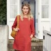 Seasalt Cornwall Orange Linen Into Land Tunic