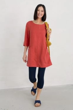 Seasalt Cornwall Orange Linen Into Land Tunic -Cheap Seasalt Store unnamed file 626 scaled