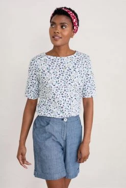 Seasalt Cornwall White Organic Cotton Poisson Top