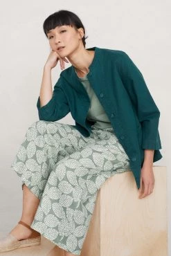 Seasalt Cornwall Petite Teal Green Clear Bloom Jacket