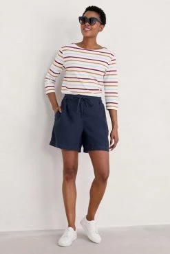 Seasalt Cornwall Natural Striped Sailor Top