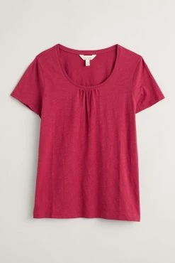 Seasalt Cornwall Pink Short Sleeve Siren Song Top -Cheap Seasalt Store unnamed file 724 scaled