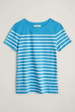 Seasalt Cornwall Blue Striped Sailor T-Shirt -Cheap Seasalt Store unnamed file 731 scaled