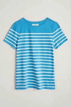 Seasalt Cornwall Blue Striped Sailor T-Shirt -Cheap Seasalt Store unnamed file 733