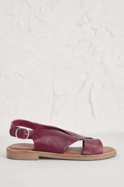 Seasalt Purple Cross-Strap Leather Kite Flying Sandals -Cheap Seasalt Store unnamed file 740