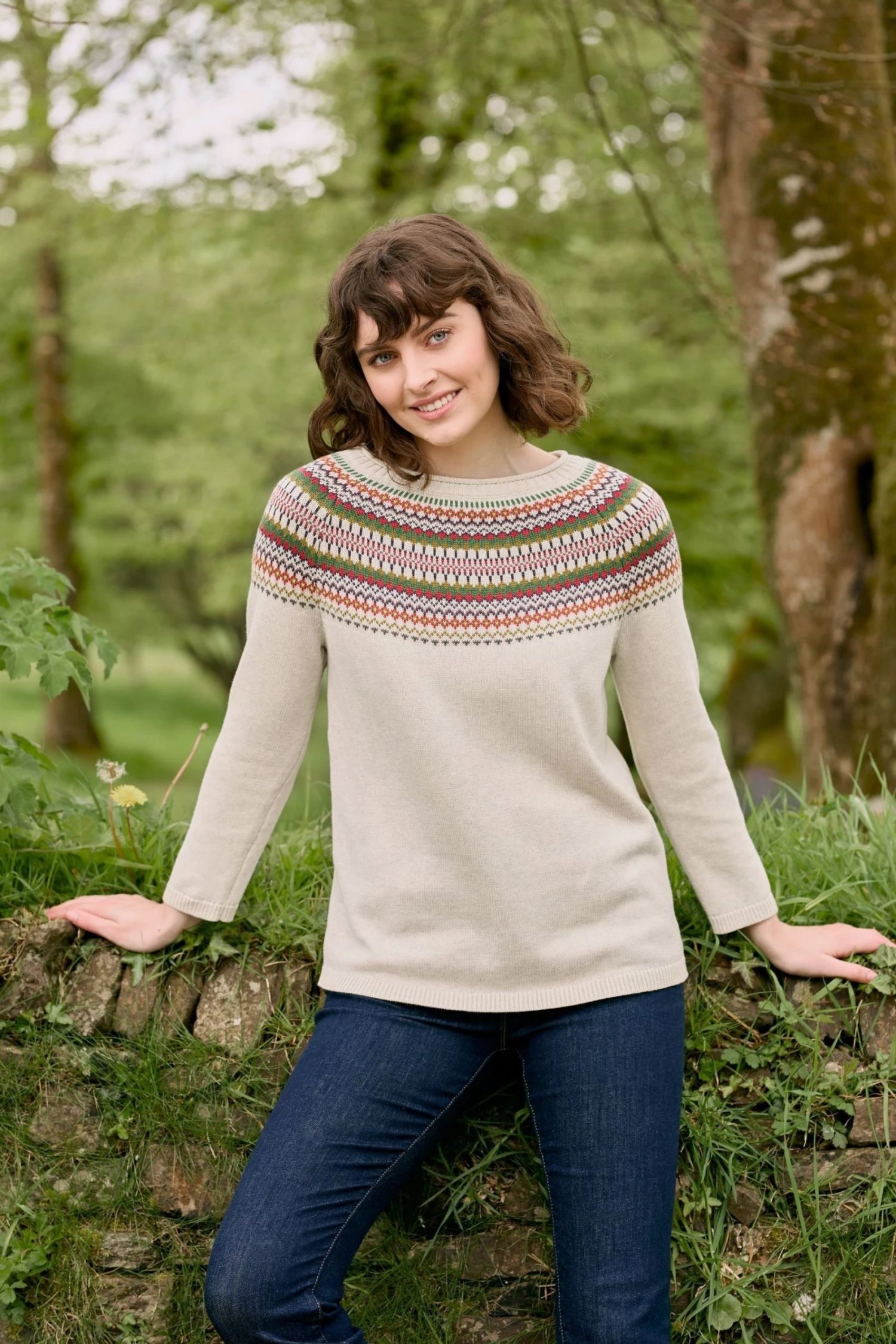 Seasalt Cornwall Natural Jacquard Cosy Polurrian Cove Jumper 1 Seasalt Cornwall Natural Jacquard Cosy Polurrian Cove Jumper