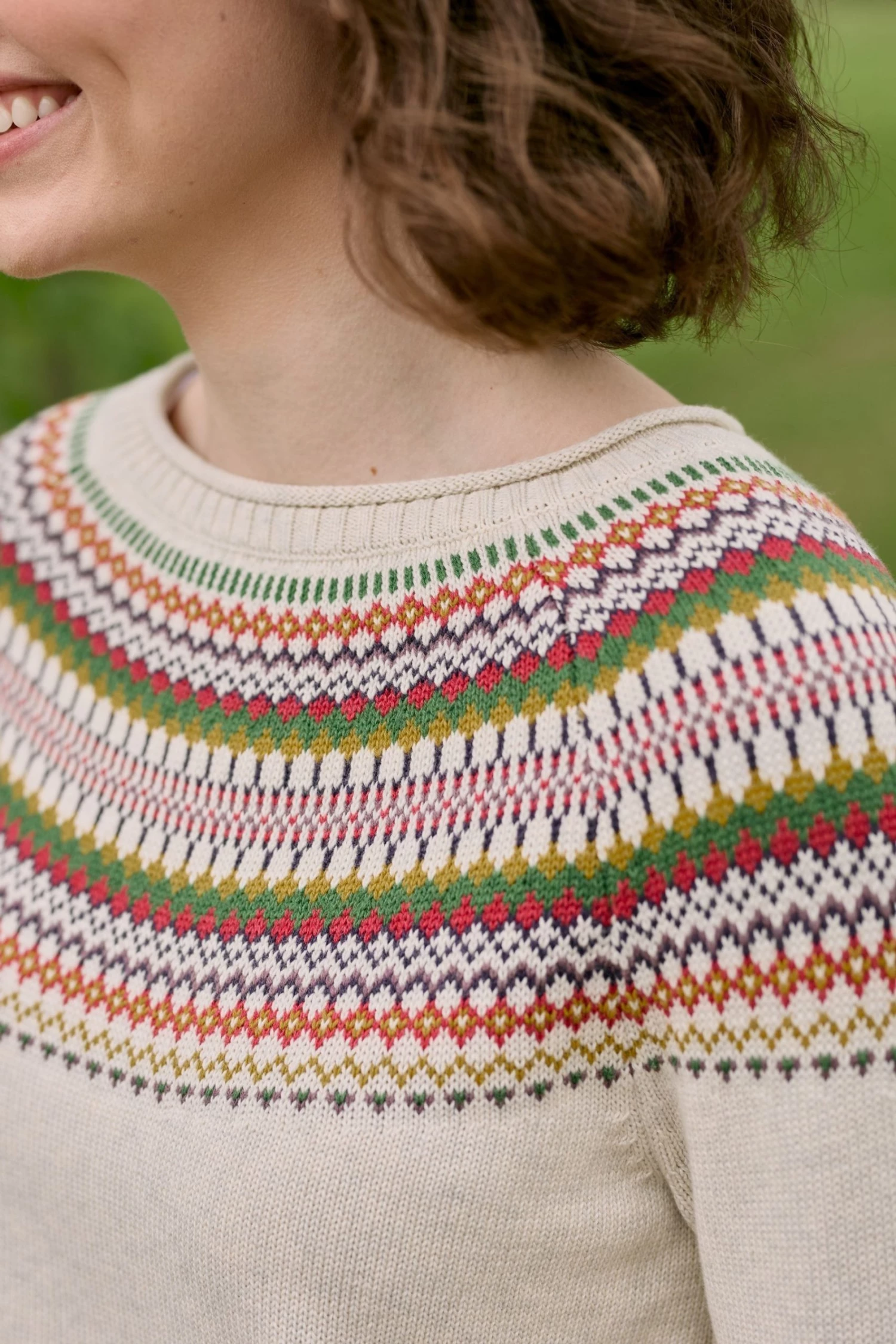 Seasalt Cornwall Natural Jacquard Cosy Polurrian Cove Jumper 2 Seasalt Cornwall Natural Jacquard Cosy Polurrian Cove Jumper - Image 2