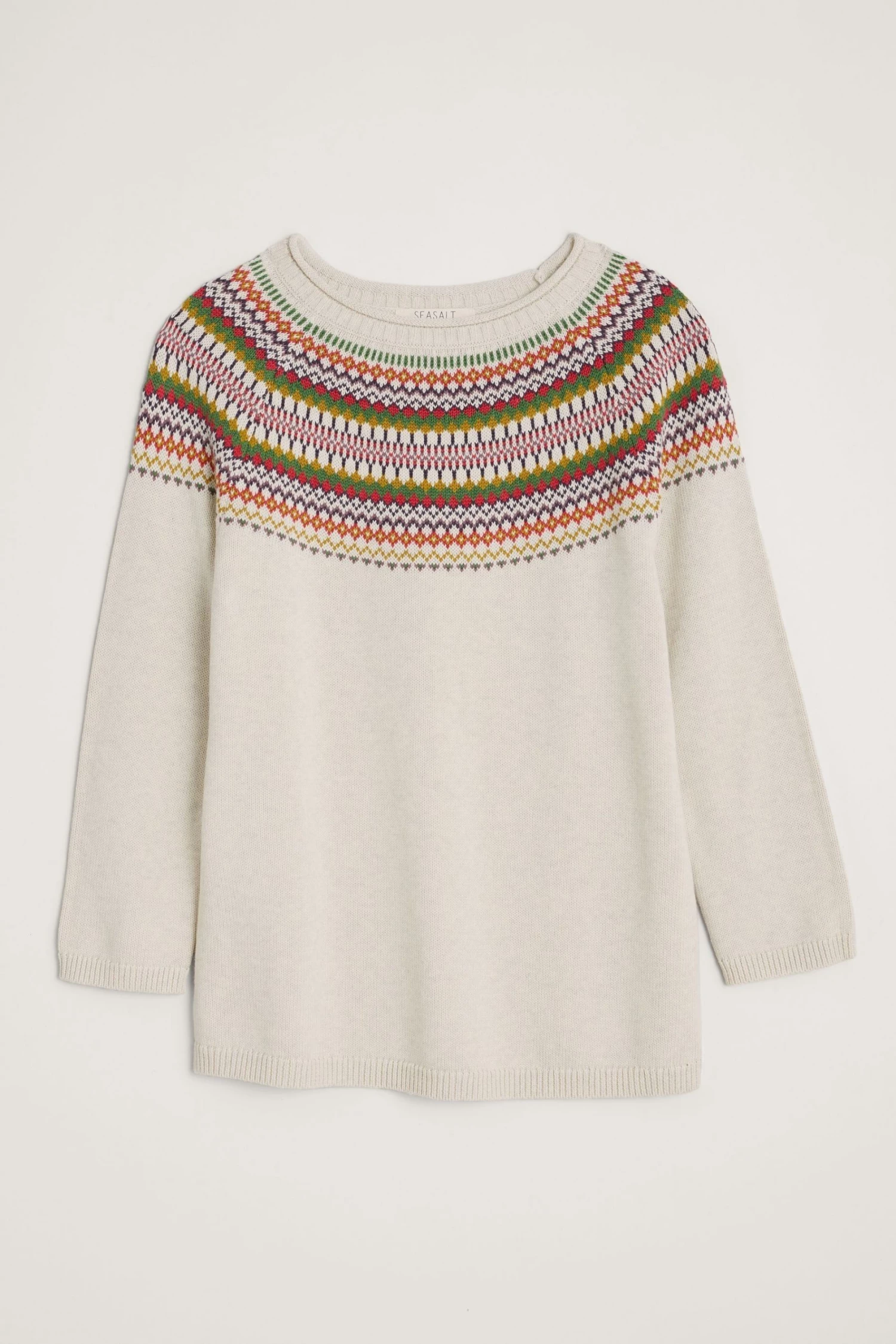 Seasalt Cornwall Natural Jacquard Cosy Polurrian Cove Jumper 6 Seasalt Cornwall Natural Jacquard Cosy Polurrian Cove Jumper - Image 6