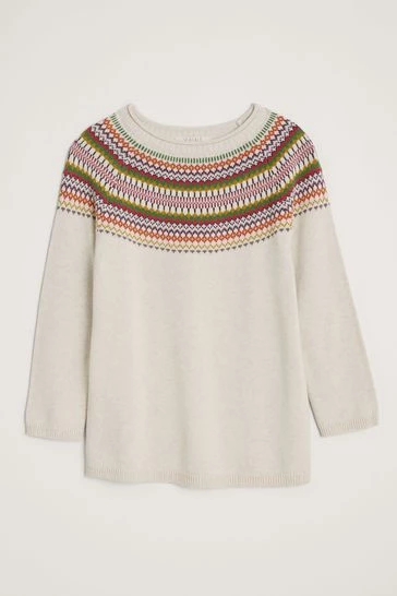 Seasalt Cornwall Natural Jacquard Cosy Polurrian Cove Jumper 8 Seasalt Cornwall Natural Jacquard Cosy Polurrian Cove Jumper - Image 8