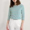 Seasalt Cornwall Cream Striped Cotton Sailor Top