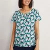 Seasalt Cornwall Blue Organic Cotton Decorative Arts Top