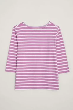 Seasalt Cornwall Purple Striped Cotton Sailor Top -Cheap Seasalt Store unnamed file 799