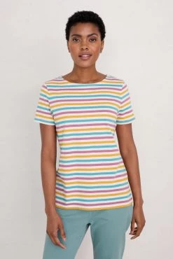 Seasalt Cornwall Natural Striped Sailor T-Shirt