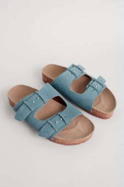 Seasalt Blue Slip-On Slider Leather Polpier Cove Sandals -Cheap Seasalt Store unnamed file 826 scaled