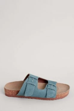 Seasalt Blue Slip-On Slider Leather Polpier Cove Sandals -Cheap Seasalt Store unnamed file 830