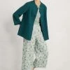 Seasalt Cornwall Tall Teal Blue Clear Bloom Jacket