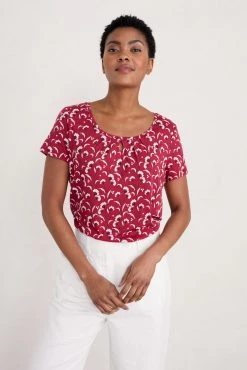 Cheap Seasalt Store 22 Seasalt Pink Cornwall Short Sleeve Appletree Top