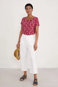 Seasalt Pink Cornwall Short Sleeve Appletree Top -Cheap Seasalt Store unnamed file 884 scaled