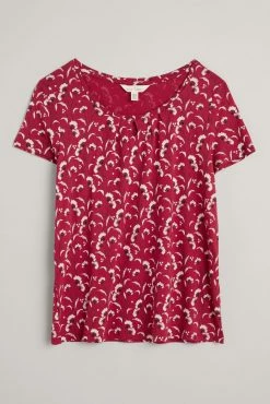 Seasalt Pink Cornwall Short Sleeve Appletree Top -Cheap Seasalt Store unnamed file 885 scaled