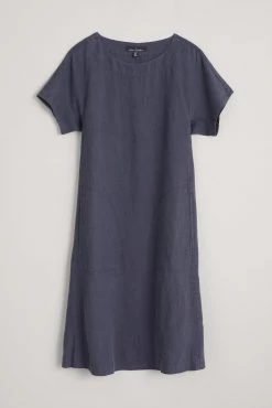 Seasalt Cornwall Blue Relaxed A-Line Linen Primary Dress -Cheap Seasalt Store unnamed file 892 scaled