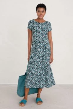 Seasalt Cornwall Petite Black Wild Bouquet Dress