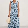 Seasalt Cornwall Blue Maxi Beach Glass Dress