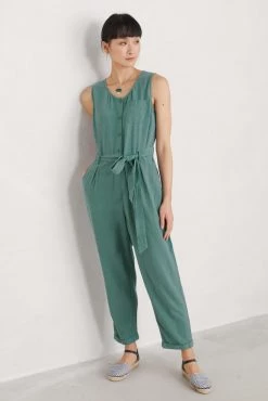Seasalt Cornwall Tall Green Abbey Pool Jumpsuit